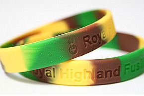 Debossed Wristbands - Camoflage