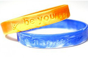 Debossed Wristbands - Marbled