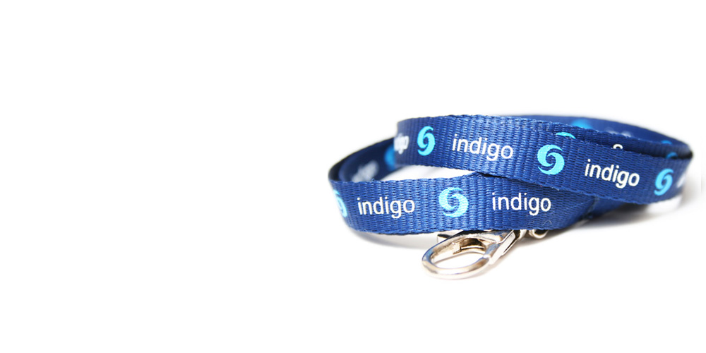 Printed Lanyards - Indigo