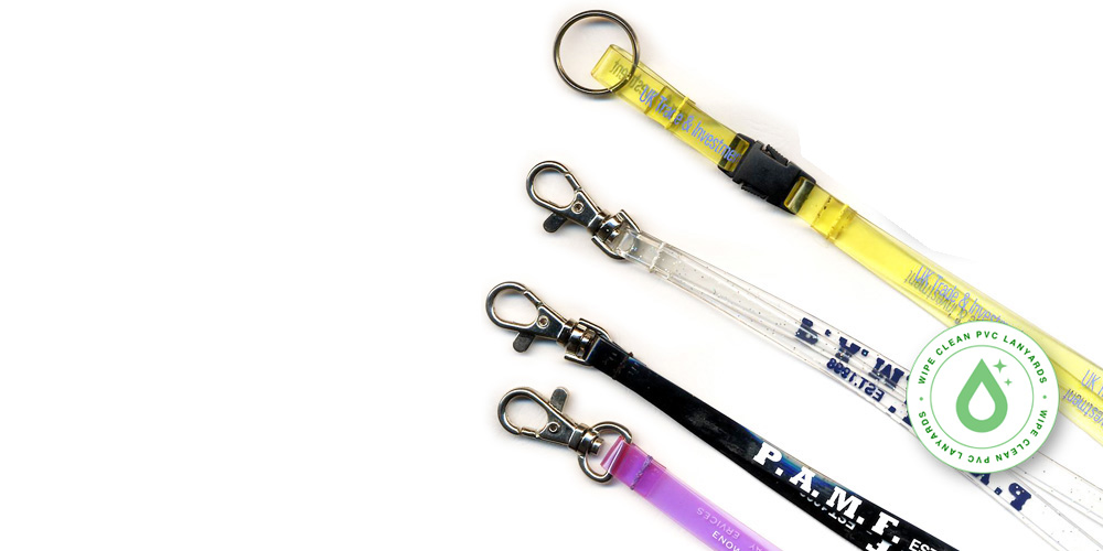PVC Wipe Clean Lanyard