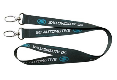 printed lanyards - double clip lanyards from security solutions
