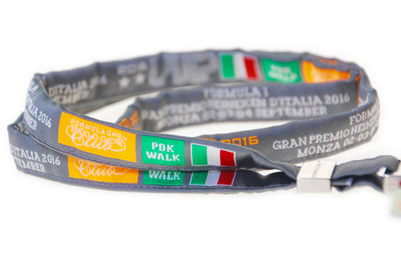 premium lanyards - folded woven tube lanyards from security solutions uk