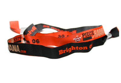 wristbands - festival fabric wristbands from security solutions uk