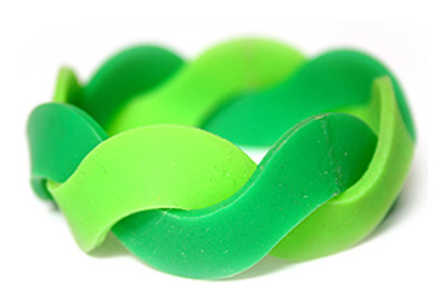 wristbands - interlinked silicone wristbands from security solutions uk