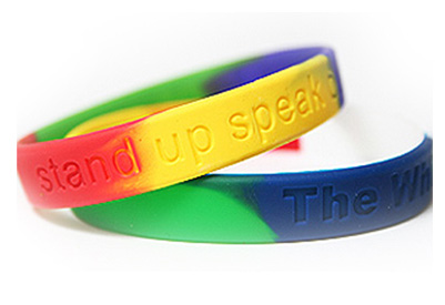 wristbands - debossed silicone wristbands from security solutions uk